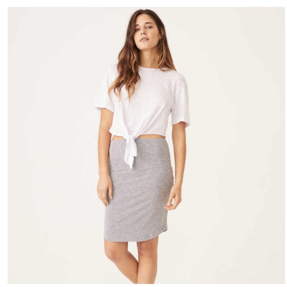 Monrow - cutout waist contrast dress